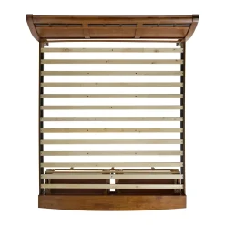 Gage Sleigh Bed W/ Storage In Chestnut, Queen