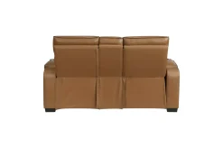 Gallington 2 Power Console Loveseat In Brown