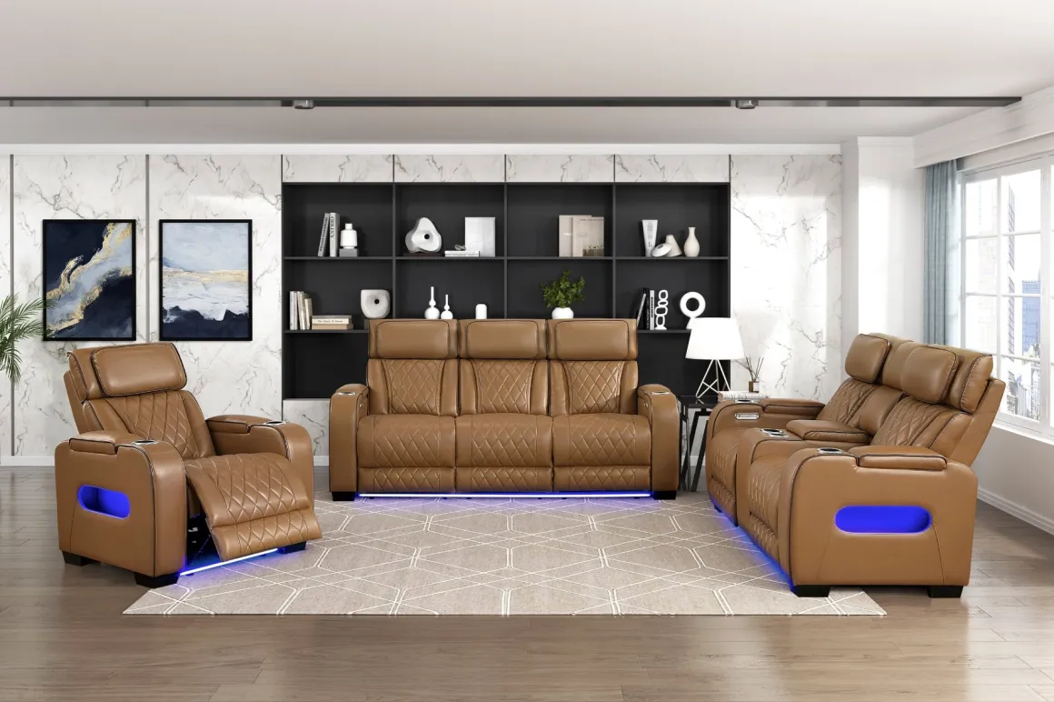 Gallington 2 Power Recliner In Brown