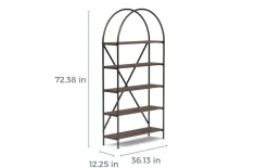 Galtbury Bookcase In Brown/Black