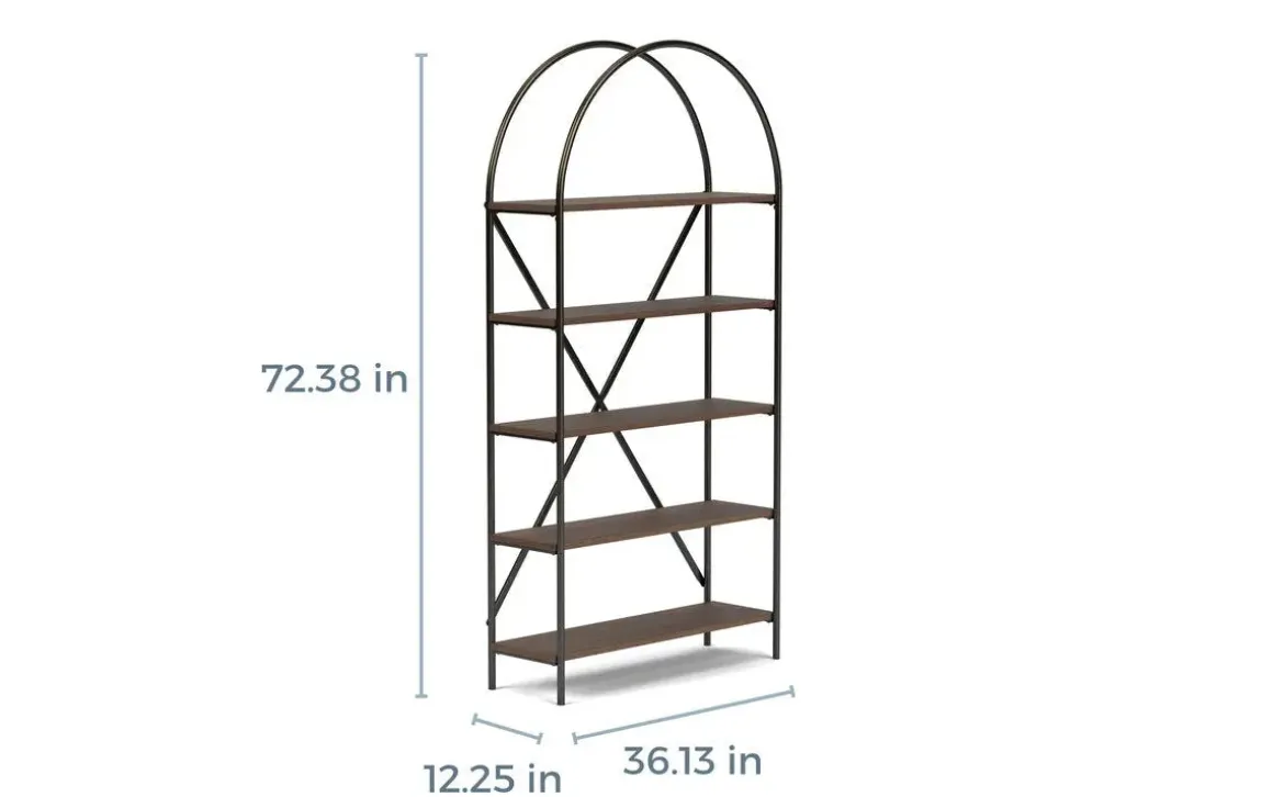 Galtbury Bookcase In Brown/Black