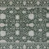 Gatsby Monroe Rug In Green/Cream, 5’ X 7’