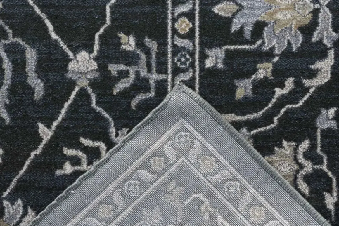 Gatsby Monroe Rug In Green/Cream, 5’ X 7’