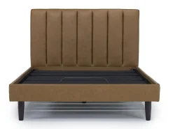 Gavin Upholstered Adjustable Foundation Bed In Charcoal, Full