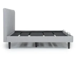 Gavin Upholstered Adjustable Foundation Bed In Charcoal, Full