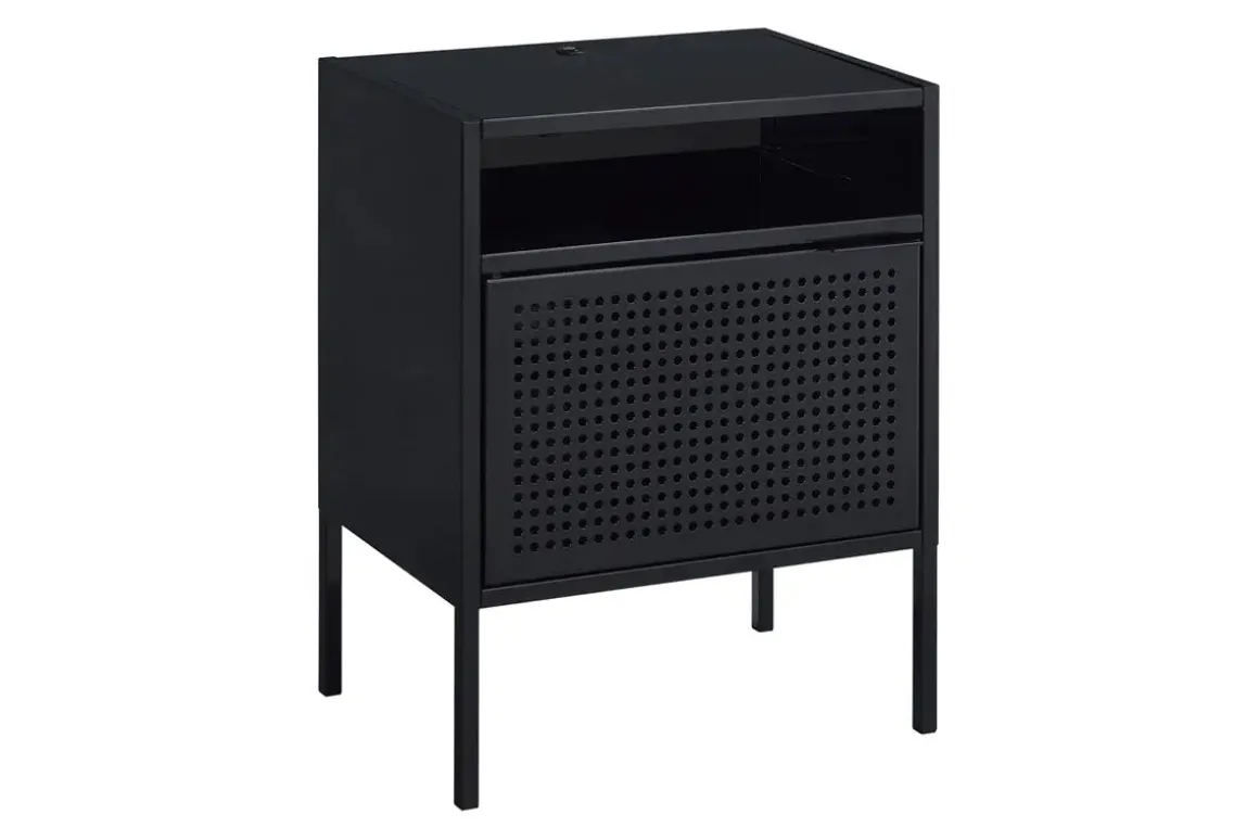 Gemma Usb Nightstand In Gray