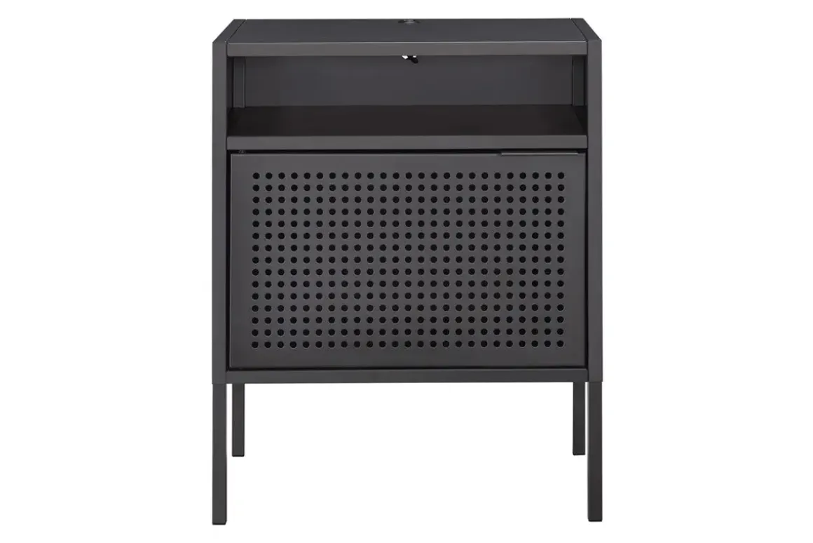 Gemma Usb Nightstand In Gray