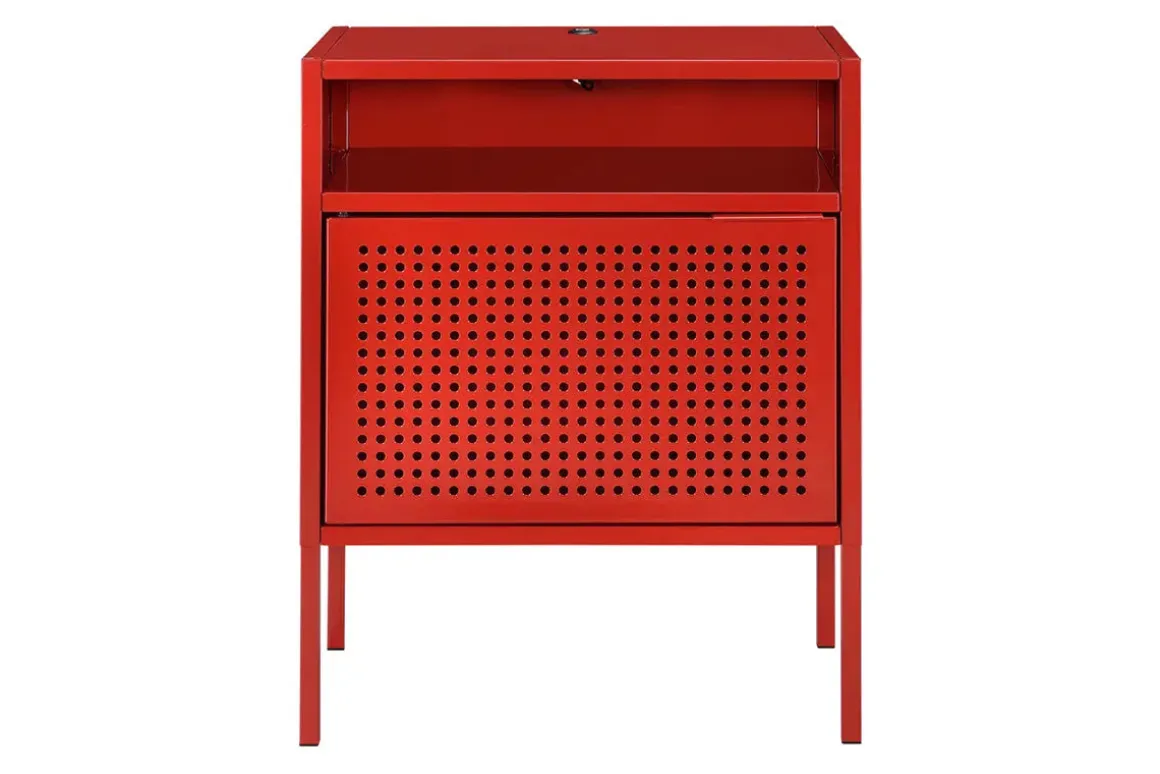 Gemma Usb Nightstand In Gray