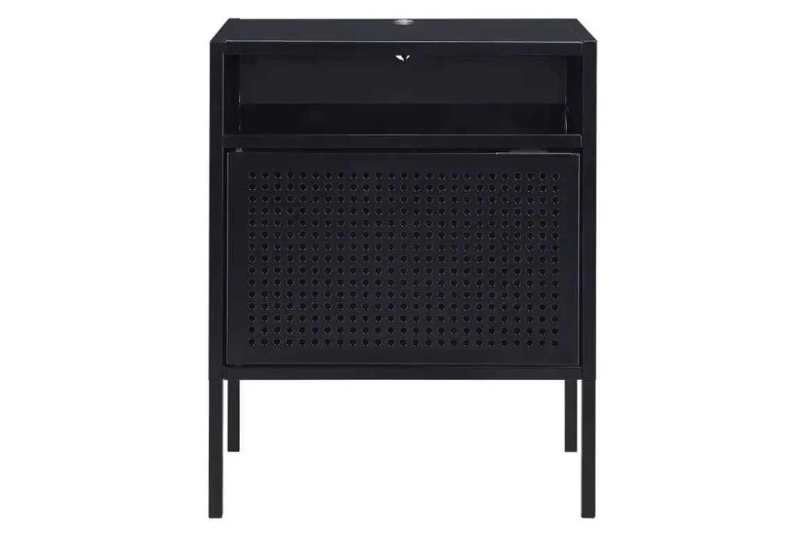 Gemma Usb Nightstand In Gray