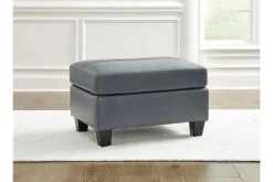 Genoa Ottoman In Coconut Leather