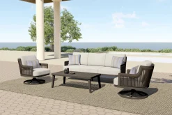 Genova Outdoor Coffee Table In Brown