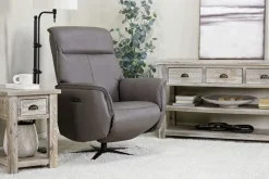 Gentry Power Swivel Recliner In Gellar Birch