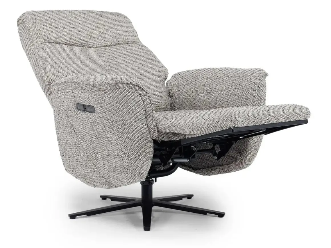 Gentry Power Swivel Recliner In Gellar Birch