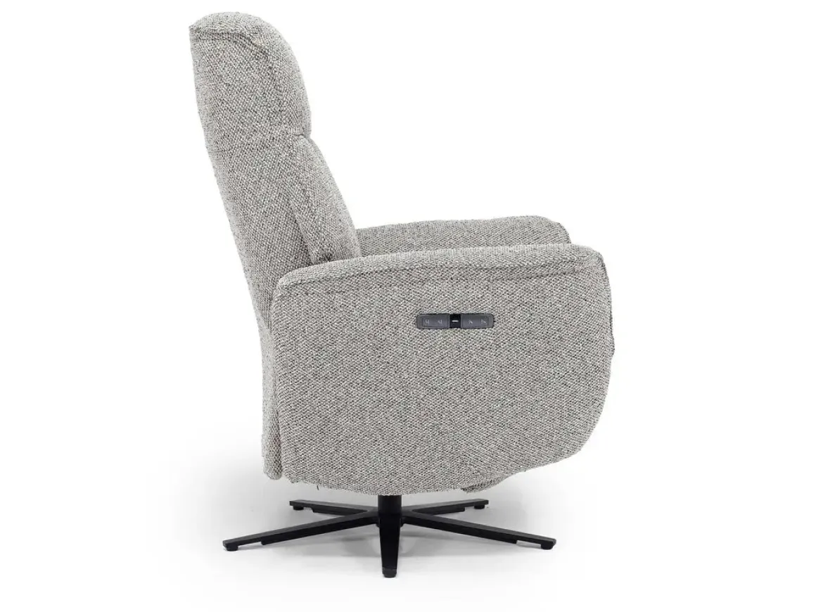 Gentry Power Swivel Recliner In Gellar Birch