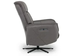 Gentry Power Swivel Recliner In Gellar Birch