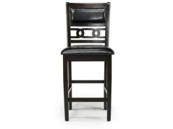 Gia Counter Height Extendable Round Dining Table & 2 Stools In Gray