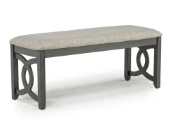 Gia Dining Bench In Dark Brown