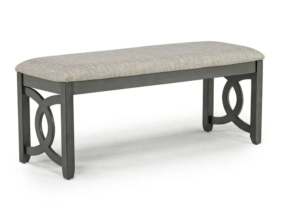 Gia Dining Bench In Dark Brown