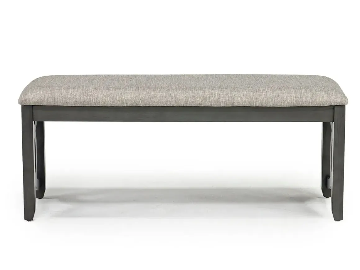 Gia Dining Bench In Dark Brown