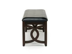 Gia Dining Bench In Dark Brown