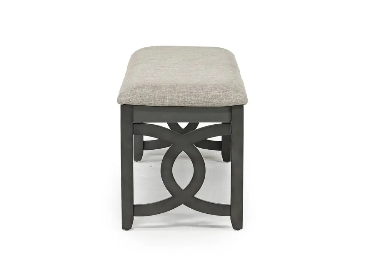 Gia Dining Bench In Dark Brown