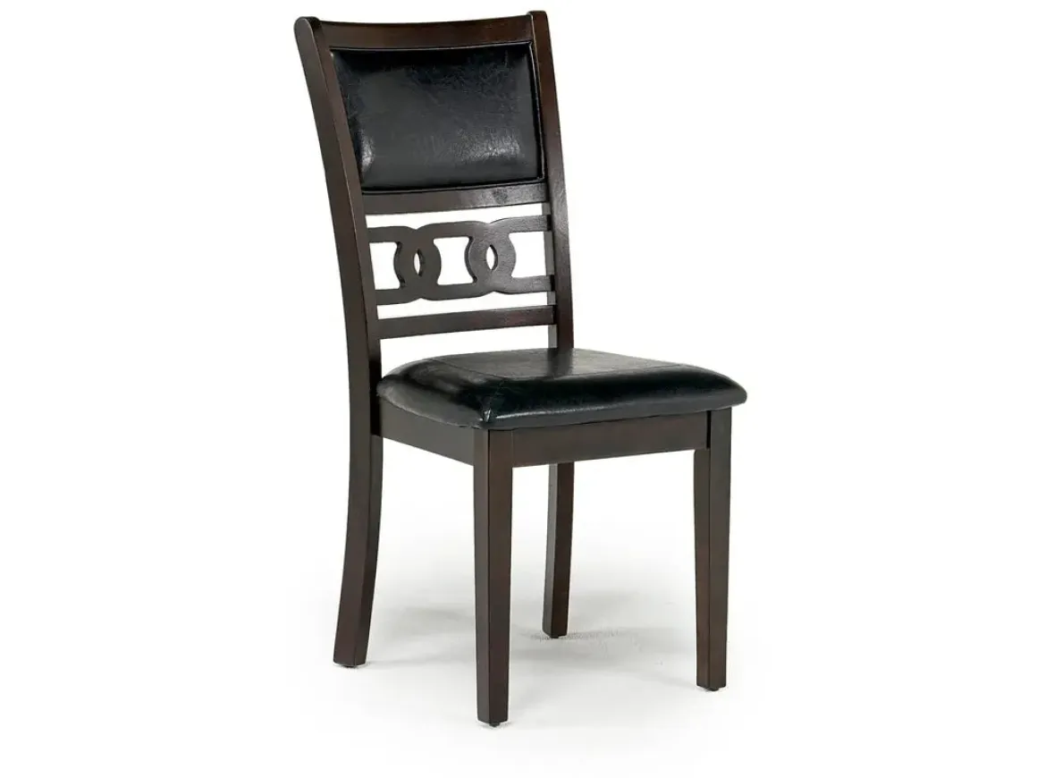 Gia Dining Table & 4 Chairs In Dark Brown