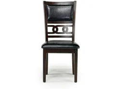 Gia Dining Table & 4 Chairs In Dark Brown