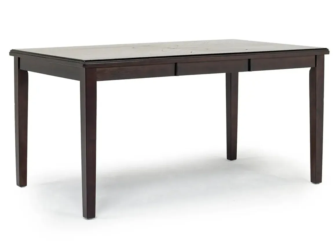 Gia Dining Table & 4 Chairs In Dark Brown