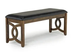 Gia Dining Table, 4 Chairs & Bench In Light Brown