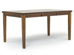 Gia Dining Table, 4 Chairs & Bench In Light Brown