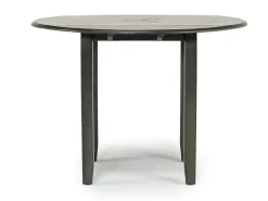 Gia Extendable Round Dining Table & 2 Chairs In Dark Brown