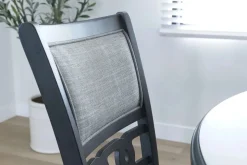 Gia Round Dining Table & 4 Chairs In Dark Brown