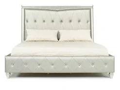Glendale Upholstered Bed In Platinum, Queen