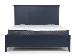 Grace Panel Bed, Dresser, Mirror & Nightstand In Snowfall, Full