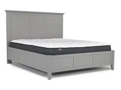 Grace Panel Bed, Dresser, Mirror & Nightstand In Snowfall, Full
