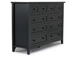 Grace Panel Bed, Dresser, Mirror & Nightstand In Snowfall, Full