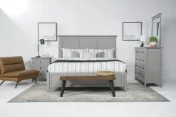 Grace Panel Bed In Raven, Full
