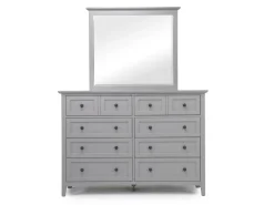 Grace Storage Bed, Dresser, Mirror & Nightstand In Snowfall, Full