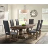 Gramercy Dining Table & 6 Tall Back Chairs In Walnut