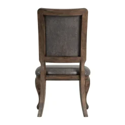 Gramercy Tufted Tall Back Side Chair In Walnut, Set Of 2