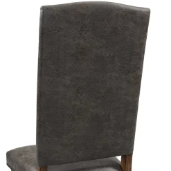 Gramercy Tufted Tall Back Side Chair In Walnut, Set Of 2