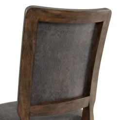 Gramercy Tufted Tall Back Side Chair In Walnut, Set Of 2