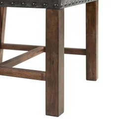 Gramercy Tufted Tall Back Side Chair In Walnut, Set Of 2