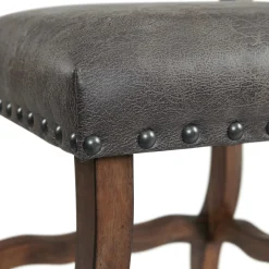 Gramercy Tufted Tall Back Side Chair In Walnut, Set Of 2