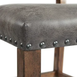 Gramercy Tufted Tall Back Side Chair In Walnut, Set Of 2