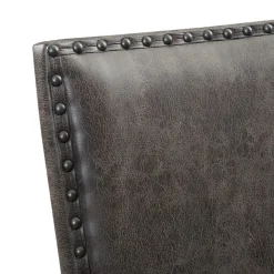 Gramercy Tufted Tall Back Side Chair In Walnut, Set Of 2