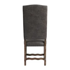 Gramercy Tufted Tall Back Side Chair In Walnut, Set Of 2