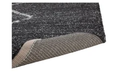 Granada Luna Rug In Diamond Black, 5’ X 8’
