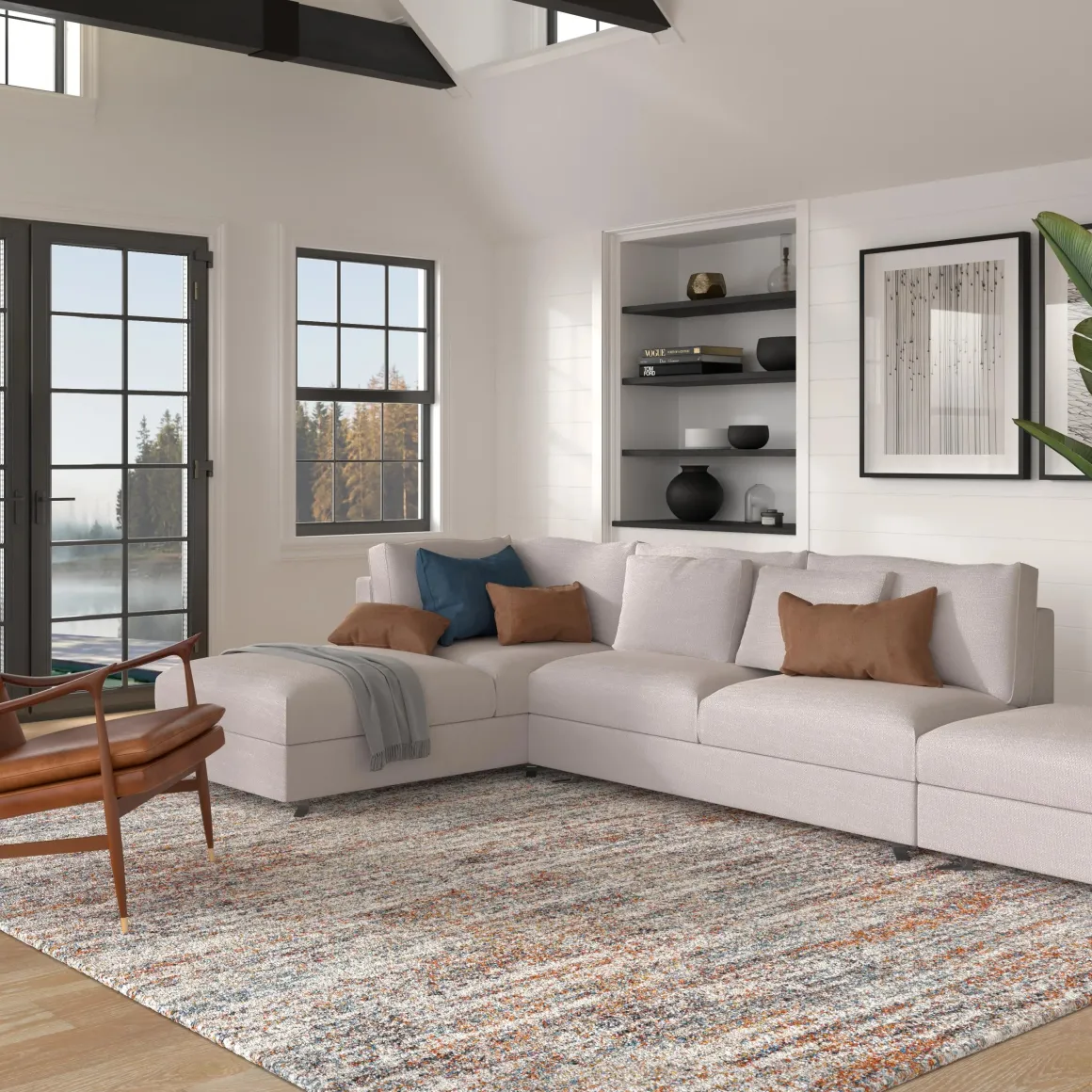 Granada Rio Rug In Rust, 5’ X 7’