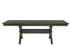 Gulliver Dining Table, 4 Chairs & Bench In Rustic Brown